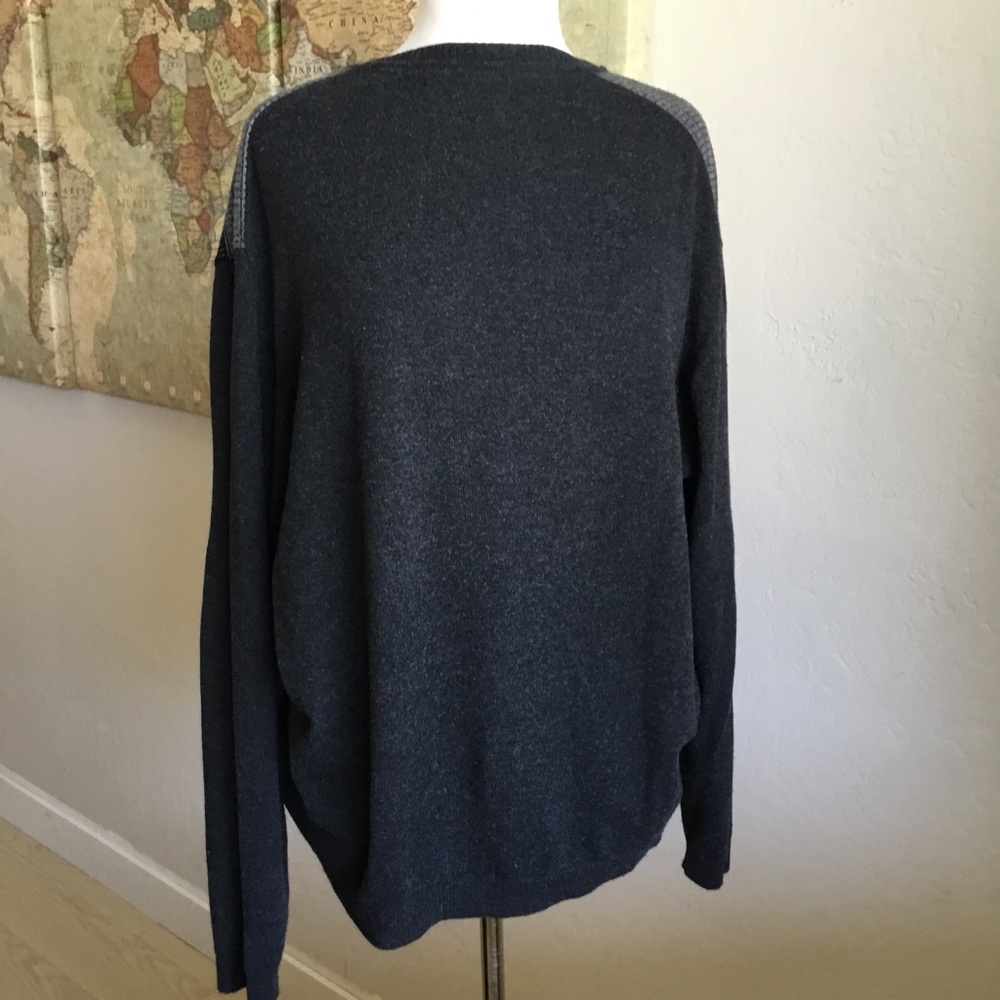 Impermeable Platinum Merino Silk Cashmere Sweater - Size XL - Picture 2 of 9